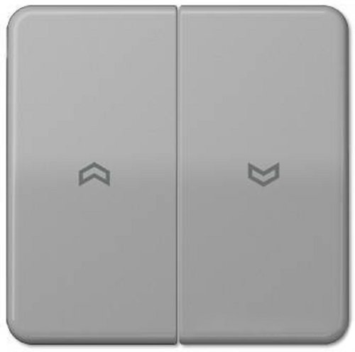 Лицевая панель Jung CD500 для 2-кл. выключателя жалюзи серый картинка